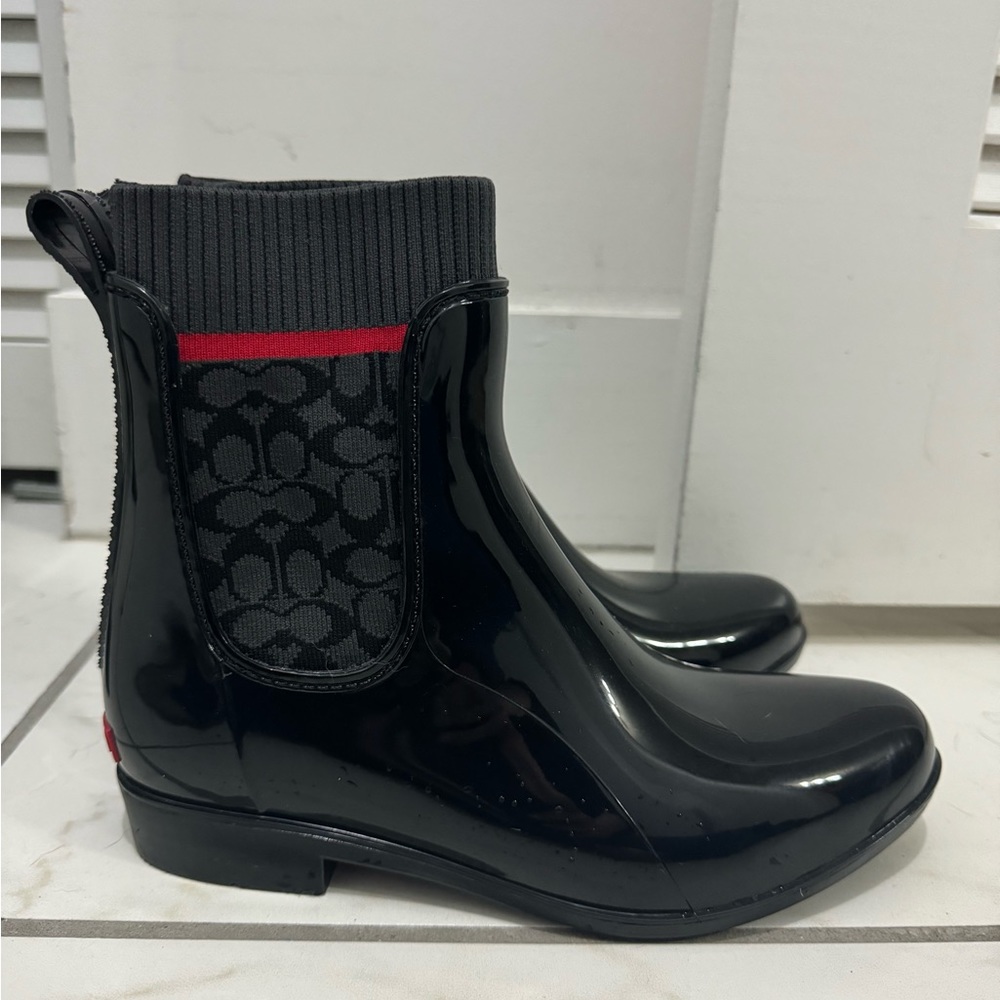 Nwot Patent black coach boots. - Picture 7 of 7